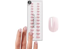 ‎DOONAILS DOONAILS Soft Gel Press On Nails 30er Set Jetset Extra Short Square Form Chrome Nägel zum Aufkleben in Salonqualität Fake nails soft gel Extra Short Natürliches & angenehmes Tragegefühl