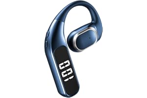 XMENHA Oreillette sans fil Bluetooth 5.5 mains libres pour téléphone portable - Étanche - ENC - Réduction du bruit - Casque mains libres TWS avec micro pour iPhone, Android, travail, conduite, sport