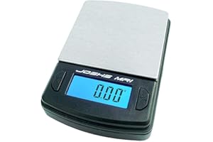 JOSHS Balance numérique de précision avec incréments de 0,1 g jusqu'à 500 g/0,5 kg, balance de poche, balance d'or, balance de table avec surface de pesée en acier inoxydable