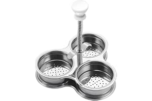 Camidy Egg Poacher Eggssentials Poached Egg Maker, Stainless Steel Egg Poaching Pan, Poached Eggs Cooker Food Grade Easy To Use For Poached Eggs Brunch Breakfast
