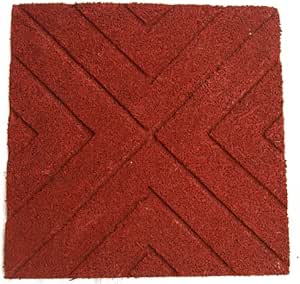 recycled rubber paving slabs