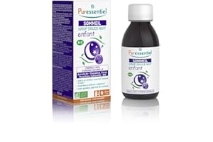 Puressentiel - Sommeil Détente - Sirop Enfant Douce Nuit - Bio - Formule 100 pourcent d'origine naturelle - 125 ml