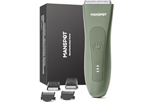‎MANSPOT MANSPOT Intimrasierer Mann, Manscaped Körperrasierer Herren Wasserdicht, Rasierer Herren Intimbereich Bodygroom Nass Trocken Intim Rasierer Männer für Beine Brust Achselhöhle
