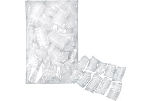 LYRAMIS 100 Pièces Protege Oreille,Douche Protection de Cache D'oreilles Oreilles Protecteurs Protège Plastique Transparents Adulte Imperméables Jetables Couvre-Oreilles,pour Protecteur Bain Protectiondouche