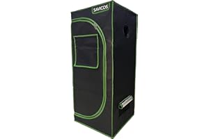 SavingPlus Indoor Grow Light Box Tent Aluminum lined Bud Dark Room for Hydroponic Fan 60X60X140CM