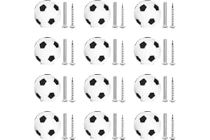 MABAHON 12Pcs Football knobs Handles Soccer Knobs Drawer Knobs Kids Dresser Knob for Dresser Cupboard Wardrobe Cabinet Home Kitchen Bathroom Wardrobe(12pcs)