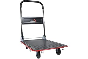 ‎SIWITEC siwitec Plattformwagen, Transportwagen klappbar 300kg, inkl. Spanngurte, Rollwagen, Transportwagen, Handwagen