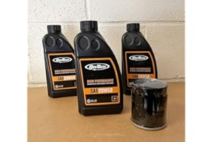 RevTech Oil Change Service Kit for Harley-Davidson Sportster/Evolution - Black Filter