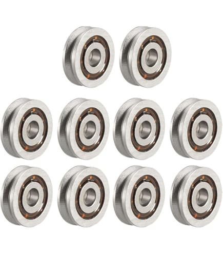 Sourcing Map Rodamientos De Bolas, 20x Cojinetes De Bolas De Ranura Profunda 606-2RS, 6x17x6mm Rodamiento De Doble Sellado, De Acero, Para Roller Skate, Equipo Mecánico, Instrumentos Eléctrico
