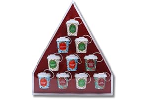 BAYTRADE Hot Chocolate Gift Set - 10 Pack|Hot Chocolate Christmas Tree Decorations | Xmas Tree Decorations | Christmas Gifts for Women Men Kids | Novelty Xmas Presents for Women Home | Christmas Tree Ornaments
