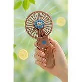 Coverzone Taşınabilir Mini USB Fan Led Işıklı Masa &Uuml;st&uuml; 3 Kademeli Dahili Işık Şarj Edilebilir Mini Vantilat&ouml;r Soğutucu Cep B