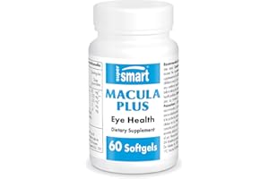 Macula Plus - Complément alimentaire pour la Vision - Soutien de la Macula - Santé Oculaire - Fatigue Oculaire - Lutéine et Zéaxanthine – 60 softgels – SuperSmart