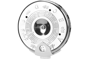 JOINPAYA 13 Tonpfeifenstimmer Stimmpfeife Chromatisches Stimmgerät Professionelles Pitchpipe-tuning-tool Tuner Werkzeug Bass Reliable Chrome-plated Tubes with Sliding Door Note Selector Give a Key to