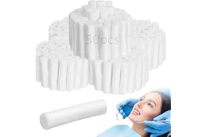 ‎MILISTEN Milisten Nasenbluten Stopper: 250PCS Blutstillende Watte Dental Gazes Rollt Baumwolle Pads Nasenblutenstopper Weiche Zahnwatterollen FüR Notfall Oder