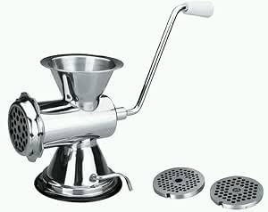 Manueller Fleischwolf Aus Aluminium - Mit Wurstfüller & Lochscheiben - Küchenhelfer Für Haushalt