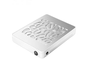 L'UGX Professional Nail Dust Collector with 30 Pcs Filter Papers, Powerful Dust Collector Nail Salon, Nail Dust Extractor Manicure Pedicure Tool for Acrylic Nail Polishing, Low Noise