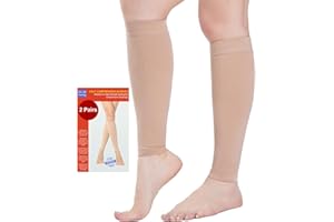 KUZIMUA 2 Paar Waden Medizinische Kompressionsstrümpfe Damen & Herren 20-30 mmHg, Klasse 2, Wadenstütze Abgestufte Unterstützung Stützstrümpfe für Krampfadern Ödeme Flug Sports