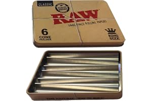 Raw Tin Case för 6 Cones King Size (skarvburk)