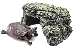 Duokon Turtle Basking Plataforma para Acuario de Resina Flotante para decoración de Acuario de Animales semiacuáticos