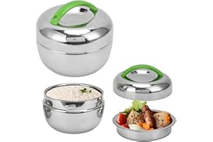 TOTITOM yaogohua Portapranzo Termico per Alimenti, 1.0L in Acciaio Inox Pranzo Termico Contenitore Portatile Isolato Lunch Box per Gli Studenti Impiegati Lunch Box per Alimenti Caldi