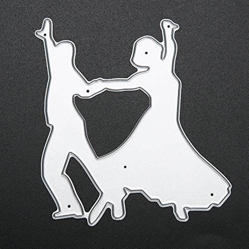 Amazingdeal365 Tanzen Metall Form Schablonen Schneiden DIY Dekor Sammelalbum Karten Buchzeichen Lesezeichen als Geschenk für Freunde Geburtstag Kinder,Kindergarten Hobby Schule Handarbeit Unterricht usw. Ein tolles Geschenk! - 5