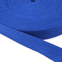 Nastro In Sbieco Cotone 20mm X 5m - Per Cucito, Bordi E Decorazioni Fai Da Te (Blu Scuro) - Foto 11