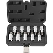 VCT 24-teiliges XZN Steckschlüssel-Set – Lange & Kurze Bits, S2 Stahl, Für Europäische Autos