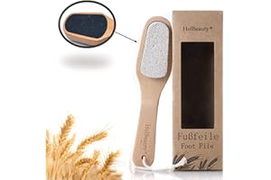 Holesto® Lima de piedra pómez para pies y escofina para callos, Limpiador de callos de dos caras fino, Lima de callos, Piedra pómez, Escofina para callos, Escofina para pies, Cuidado de los pies