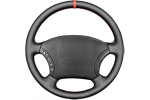 MEWANT Funda de volante de piel para Toyota Land Cruiser Prado 120 2004-2009 Land Cruiser 1995-2007 Tacoma 2005-2011 / 4Runner 2003-2009 / Hilux 2009-2011