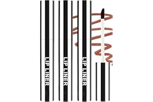 PROBUK Peel Off Lipliner Set, Wasserfester & Langanhaltender Lip Stain, Präzise Applikation, Farbintensiv & Abnehmbar, Natürliche Formel für volle Lippen, Ideal für Frauen (Braun, Dunkelbraun, Weinrot)