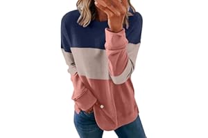 AMhomely Womens Tops Clearance Casual Long Sleeve Sweatshirt Classic Crew Neck Pullover Tops Dressy Graphic Print Loose Jumper Baggy Tunic Tee Shirts Tops Christmas