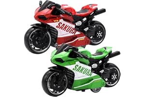 KreEzi Modellmotorrad, Legierung Motorrad Spielzeug, Hoch Simulation Motorrad Modell, Das perfekte Abenteuer für Kinder im Vorschulalter für Kinder ab 3 Jahren, Kinder-Spielzeug mit vielen Features -