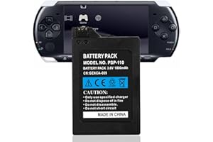 TAYUZH 3.6V Akku für Sony PSP 1000(1001, 1002, 1003, 1004, 1005, 1006, 1007, 1008, 1010), PSP Fat, PSP-110 Lithium Ionen 1800mAh (Nicht für PSP 2000/3000)