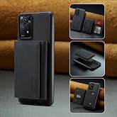 Zebana Xiaomi Redmi Note 11 Pro ile Uyumlu Kılıf Zebana 2in1 Elite Class C&uuml;zdanlı Deri Kılıf Siyah