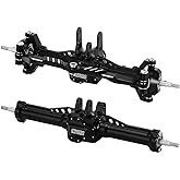 INJORA &Ouml;n Arka Aks Seti - +4 mm Uzatılmış Al&uuml;minyum Komple Akslar TRX4M Y&uuml;kseltme 1/18 RC Crawler i&ccedil;in