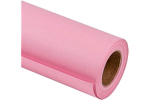 RUSPEPA Carta Da Imballaggio Rosa Kraft - Carta Pesante Per Matrimoni, Compleanni, Docce, Complimenti E Regali Per Le Feste - 76Cm X 10M Per Rotolo