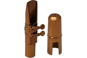 Yibuy Bocchino per sassofono tenore piatto in oro rosa con tappo legatura 9#