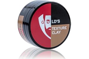 ‎GOLD'S BEARD OIL GØLD´s Texture Clay Wax - Flexibler Mittlerer Halt & Natürliches Finish - Volumen-Boosting Haarstyling-Creme für Männer mit Leichtem Glanz - Made in Germany