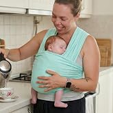 Eggbaby Esnek Wrap Sling Ergonomik Bebek Sling Yenidoğandan İtibaren Bebek Taşıma Şalı