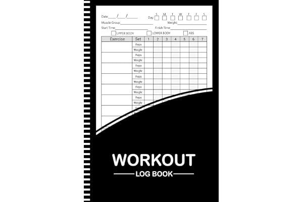 Workout Log Book: workout notebook and Cardio Fitness Record Tracker for Men and Women ( 105 Pages, 6"x9" Inche )