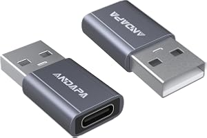 ANDAPA [4-pack]USB C till USB-adapter för i-Phone 12, 13, 14, 15, 16 17 Mini, Pro, Max, AirPods, iPad Pro, Samsung Galaxy Not
