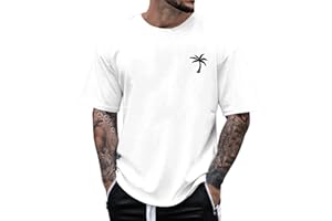 Sunnyuk Maglietta Uomo - Manica Corta Estiva Ampia Comoda Basic Elegante Trendy per Fitness - Design Moderno, Taglia Generosa, Materiale Breathable