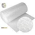 MHK Heavy-Duty 40 Gsm Thickness 1 Meter Wide Bubble Wrap Roll Perfect For Shipping, Moving, And Storage Needs, Cushioning Material (5 Meter) FREE transparent tape and cutter