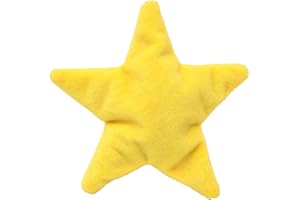 Aumüller Katzenspielkissen Plüschstern, goldgelb - gefüllt mit Baldrian