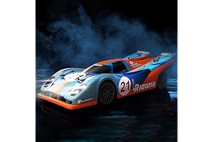 AMORIL 1/10 AK-917 Auto RC Brushless Veloci per Adulti, Max 75mph Hobby Elettrico On-Road RTR con Motore 3650 4300KV, ESC Indipendente 60A, Auto Telecomandata per Ragazzi, Ciano