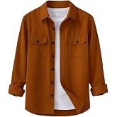DEELMO Men’s Stylish Cotton Blend Casual Shirt || Full Sleeve Button-Down Shirt with Dual Flap Pockets || Comfortable Breatha