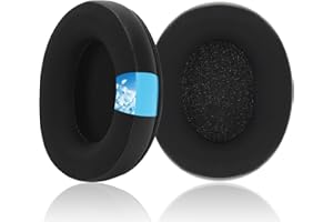 Yizhet Cuscinetti Cuffie Compatibile con Kingston Cloud II & Cloud 2 Gaming Padiglioni Cuffie di Ricambio in Cooling-Gel, Tessuto di Seta, Memory Foam, 1 Paio, Nero