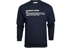 Xact Men's Funny Christmas Jumper – Ironic Slogan Sweatshirt, Anti Xmas Sweater, Crew Neck Novelty Pullover for Men – Perfect for Parties, Gag Gifts & Christmas Jumper Day