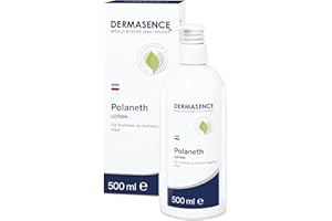 ‎DERMASENCE DERMASENCE Polaneth Lotion, 500 ml, Körperpflege gegen Juckreiz, beruhigt trockene Haut, zieht schnell ein, mit Urea, parfümfrei, ideal für Altershaut und Neurodermitis, vegan