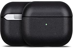 Haobobro [Nappa Series] AirPods 3 Hülle - Echtes Leder Hülle für AirPods 3. Generation - Handgefertigt AirPods Leather Case - AirPods Schutzhülle Lederhülle - AirPods Ledercase - Schwarz Ledertasche